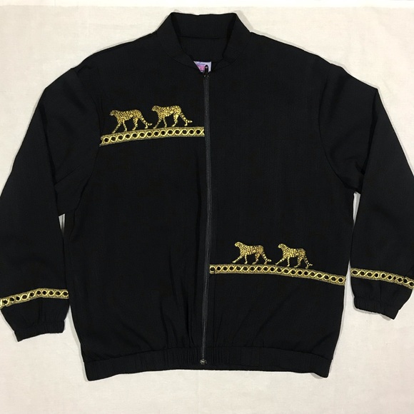 Vintage Embroidered Windbreaker Wind Jacket - Picture 1 of 6